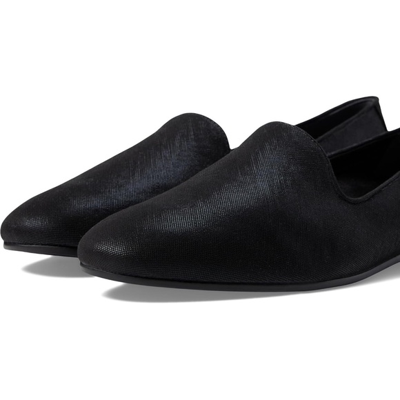 Vionic Shoes - NWOT VIONIC flats Willa II Black Leather Shimmer Textile size 11